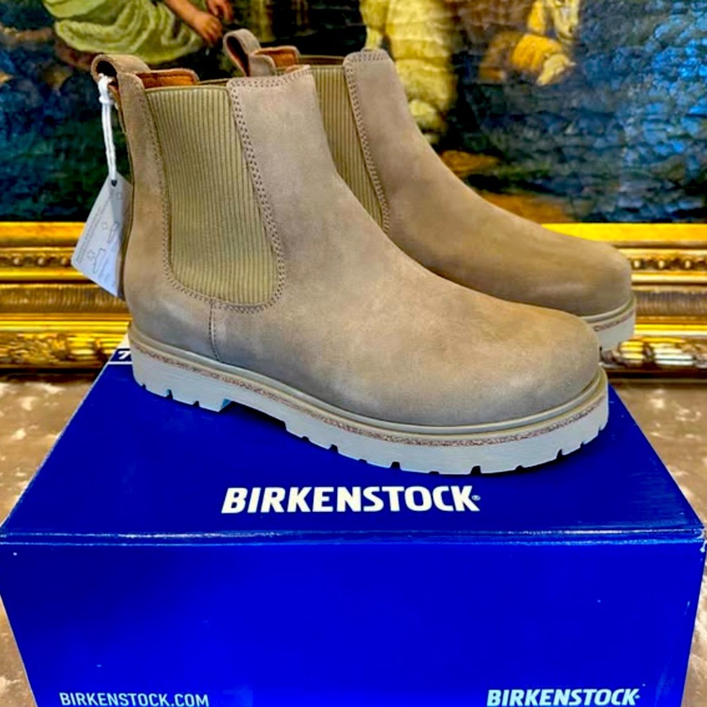 Birkenstock Taupe Chelsea Ankle Boots